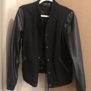 Black letterman jacket